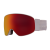 Maschera da sci Sarjo Large Lens by Zeiss - Bianco/Rosso